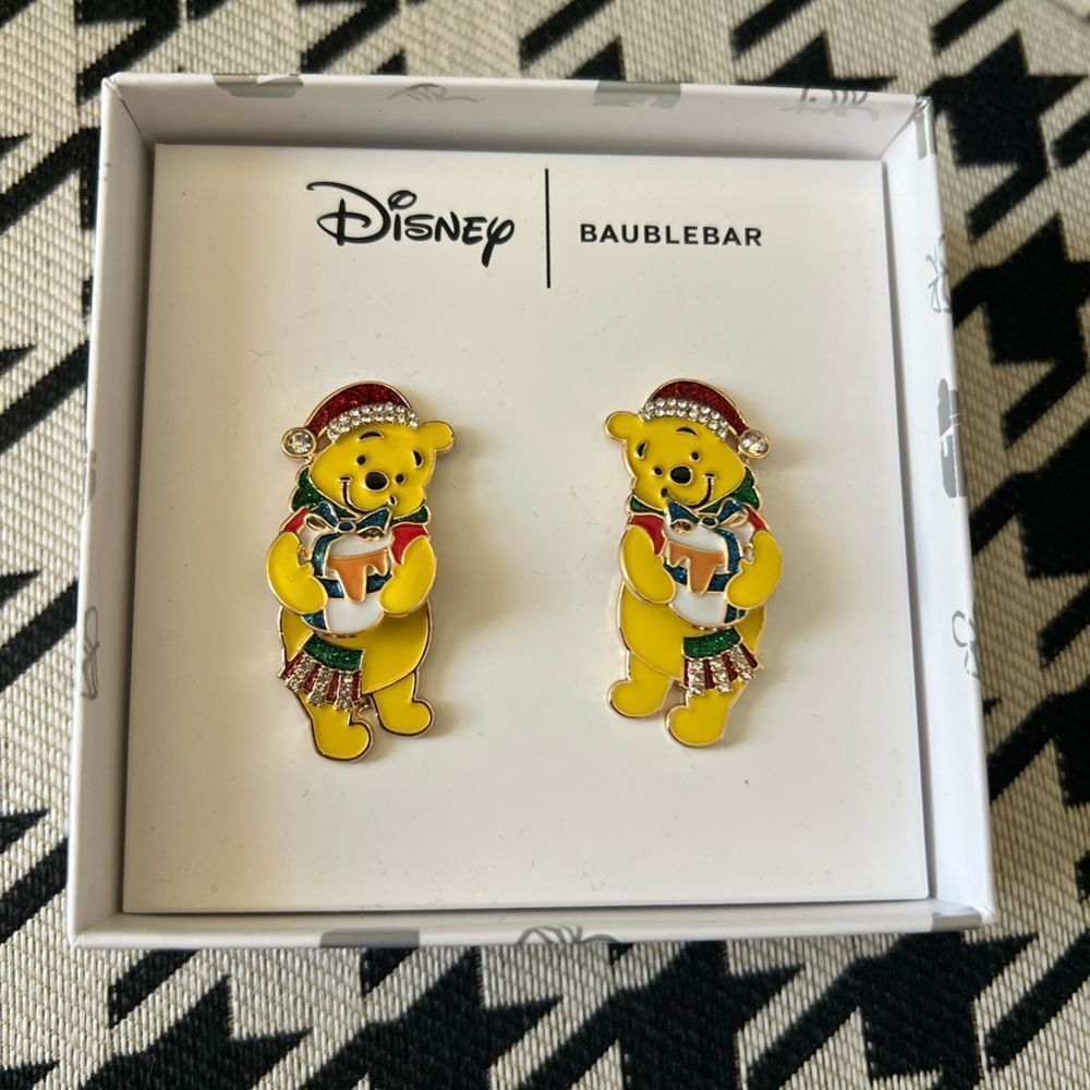 Disney x Baublebar Winnie The Pooh‎ Holiday Hanging Earrings